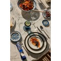 H&M Home Фарфоровая тарелка, Синий/Узор 1122995002 | 1122995002