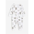 H&M Home Узорчатая цельная пижама, Белый/Коалы, Разные размеры 1200792010 | 1200792010