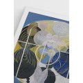 Postery Плакат «Картина Хильмы Аф Клинт» — синий/бежевый/розовый 1201629001 | 1201629001