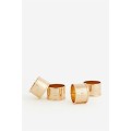 H&M Home Металлические кольца для салфеток, 4 шт., Золото 1203550001 | 1203550001