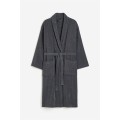 H&M Home Хлопковый махровый халат, темно-серый, Разные размеры 1210569003 | 1210569003