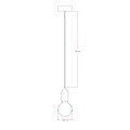 Creative-Cables Пастельный уличный подвесной светильник с лампочкой - горчичный/джутовый 1221054003 | 1221054003