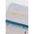 Postery Плакат «Прогулка по пляжу» — коричневый/синий 1221278001 | 1221278001