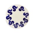 ARKET Керамическая тарелка 27 см - Белый/Синий 1225550003 | 1225550003