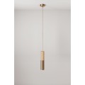 Creative-Cables Подвесной светильник из дерева и металла с отражателем - бронза/дерево 1229777001 | 1229777001