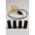 Creative-Cables Модульная деревянная лампа с лампочкой - черный 1232985001 | 1232985001