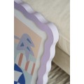 Postery Волнистая деревянная рамка - пастельно-фиолетовый 1235894001 | 1235894001
