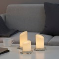 IKEA ÄDELLÖVSKOG Светодиодная LED формовая свеча, для дома / улицы, 3 шт. 10520255 105.202.55