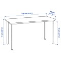 IKEA ANFALLARE АНФАЛЛАРЕ / ADILS АДИЛЬС Письменный стол, бамбук / черный, 140x65 см 39417696 | 394.176.96