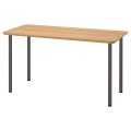 IKEA ANFALLARE АНФАЛЛАРЕ / ADILS АДИЛЬС Письменный стол, бамбук / темно-серый, 140x65 см 79417699 794.176.99