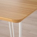 IKEA ANFALLARE АНФАЛЛАРЕ / KRILLE КРИЛЛЕ Письменный стол, бамбук / белый, 140x65 см 89417707 | 894.177.07