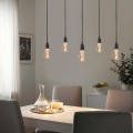 IKEA BENGTSBOL Подвесной светильник / 5 лампочек, черный 00473400 004.734.00