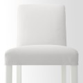 IKEA BERGMUND БЕРГМУНД Табурет барный со спинкой, белый / Inseros белый, 75 см 19384654 | 193.846.54