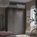 IKEA BERGSBO БЕРГСБУ Двери с петлями, темно-серый, 50x195 см 79436240 794.362.40