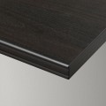 IKEA BERGSHULT БЕРГСХУЛЬТ / SANDSHULT САНДСХУЛЬТ Полка навесная, коричнево-черный / беленая осина, 80x20 см 59326030 | 593.260.30