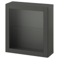 IKEA BESTÅ Шкаф с дверьми, темно-серый / Sindvik темно-серый, 60x22x64 см 49535798 495.357.98