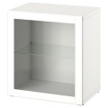 IKEA BESTÅ БЕСТО Комбинация настенных шкафов, белый / Ostvik белый, 60x42x64 см 79432058 | 794.320.58