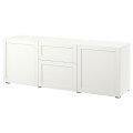 IKEA BESTÅ БЕСТО Комбинация для хранения с ящиками, белый / Hanviken белый, 180x42x65 см 09325189 | 093.251.89