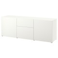IKEA BESTÅ БЕСТО Комбинация для хранения с ящиками, белый / Lappviken белый, 180x42x65 см 89412663 | 894.126.63