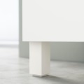 IKEA BESTÅ БЕСТО Тумба под ТВ с выдвижными ящиками, белый / Hanviken / Stubbarp белый прозрачное стекло, 180x42x74 см 29400516 | 294.005.16