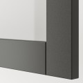 IKEA BESTÅ Комбинация для ТВ / стеклянные двери, темно-серый Лаппвикен/Синдвик темно-серый, 240x42x231 см 89507996 | 895.079.96