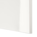 IKEA BESTÅ БЕСТО Комбинация для ТВ / стеклянные двери, белый / Selsviken глянцевое белое матовое стекло, 180x42x192 см 19488798 194.887.98