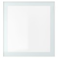 IKEA GLASSVIK ГЛАССВИК Стеклянная дверь, белое / светло-зеленое прозрачное стекло, 60x64 см 40540902 405.409.02