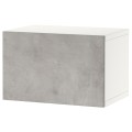 IKEA BESTÅ БЕСТО Комбинация настенных шкафов, белый Kallviken / светло-серый имитация бетона, 60x42x38 см 59430871 | 594.308.71
