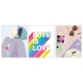 IKEA BILD БИЛЬД Постер, любовь есть любовь, 40x50 см 90527451 | 905.274.51