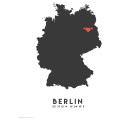 IKEA BILD БИЛЬД Постер, красное сердце, Берлин, 40x50 см 60511791 | 605.117.91