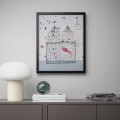 IKEA BILD БИЛЬД Постер, Обои в бутоны роз, 40x50 см 00436021 | 004.360.21