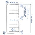 IKEA BILLY Стеллаж, имитация дуба, 80x28x202 см 10508932 105.089.32