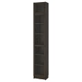 IKEA BILLY / OXBERG Книжный шкаф со стеклянной дверью / надставкой, темно-коричневая имитация дуб, 40x30x237 см 39483361 394.833.61