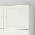 IKEA BILLY БИЛЛИ / OXBERG ОКСБЕРГ Стеллаж с надставкой / дверями, белый, 80x30x237 см 29424838 294.248.38