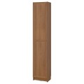 IKEA BILLY / OXBERG Стеллаж с дверями, коричневый орех, 40x30x202 см 49563135 | 495.631.35