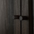 IKEA BILLY / OXBERG Стеллаж с дверями, темно-коричневая имитация дуб, 80x30x202 см 29483366 294.833.66