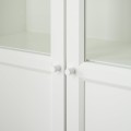 IKEA BILLY БИЛЛИ / OXBERG ОКСБЕРГ Стеллаж панельные / стеклянные двери, белый, 160x30x202 см 79280724 792.807.24