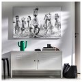 IKEA BJÖRKSTA Картина с рамой, лошади на воде/серебро, 118x78 см 59508902 | 595.089.02