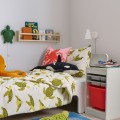 IKEA TROFAST ТРУФАСТ Комбинация для хранения с контейнером / лотками, белый серый / оранжевый, 34х44х56 см 19480392 | 194.803.92