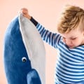 IKEA BLÅVINGAD Мягкая игрушка, синий кит, 100 см 00522113 005.221.13