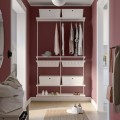IKEA BOAXEL БОАКСЕЛЬ Комбинация шкафов, белый, 125x40x201 см 59465634 | 594.656.34