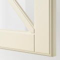 IKEA METOD МЕТОД Навесной шкаф стеклянная дверь, белый / Bodbyn кремовый, 40x40 см 79395032 | 793.950.32