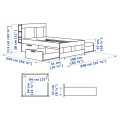 IKEA BRIMNES БРИМНЭС Мебель для спальни, комплект 2 шт., белый, 160x200 см 49495679 | 494.956.79