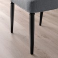 IKEA INGATORP ИНГАТОРП / DANDERYD ДАНДЕРИД Стол и 4 стула, черный / Vissle серый, 110/155 см 89483957 894.839.57