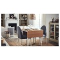 IKEA DANDERYD ДАНДЕРИД Стол и 2 стула, дубовый шпон беленый / Vissle серый, 74 / 134х80 см 39483931 394.839.31