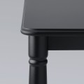 IKEA DANDERYD / EBBALYCKE Стол и 4 стула, черный / Idekulla бежевый, 130 см 59560117 | 595.601.17