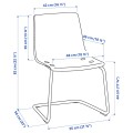 IKEA EKEDALEN ЭКЕДАЛЕНН / TOBIAS ТОБИАС Стол и 6 стульев, белый / прозрачный хром, 180/240 cм 59482921 | 594.829.21