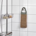 IKEA DVÄRGHYACINT Мочалка-пояс для мытья спины, натуральный / серо-зеленый 90540184 905.401.84