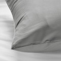 IKEA NONNEA Наволочка для анатомической подушки, светло-серый, 40x140 см 00539665 005.396.65
