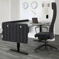 IKEA EILIF ЭЙЛИФ Экран для письменного стола, темно-серый, 140x48 cм 80471063 804.710.63